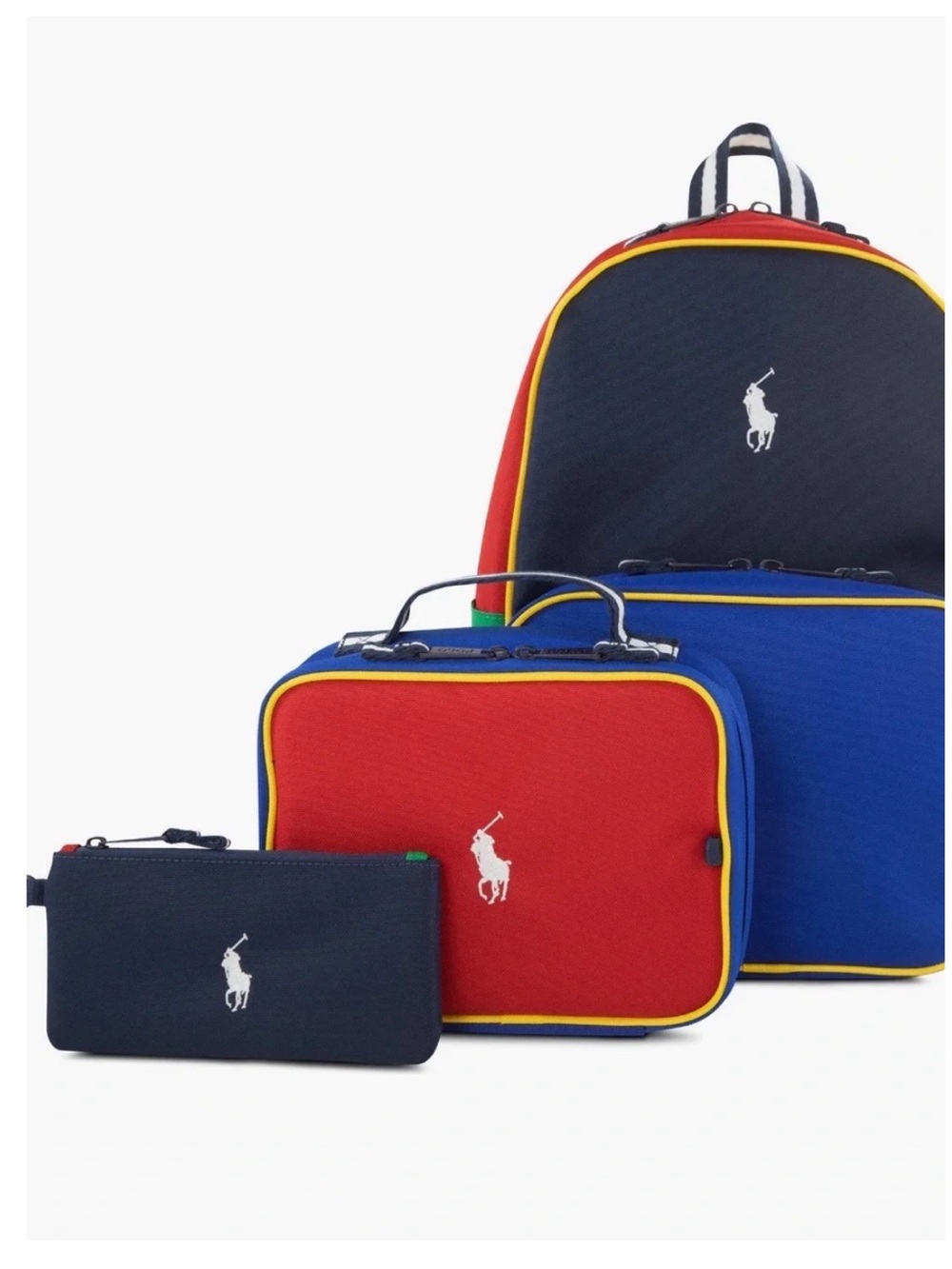Polo Ralph Lauren Colour-Blocked Backpack & Lunch Tote Set